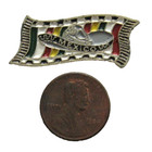 Mexico Souvenir Lapel Pin Sarape Sombrero Blanket Red Green Yellow White