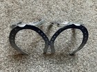 Handmade Equine Horseshoe Double Picture Frame Silver Collectible Ooak
