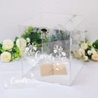 Acrylic Card Box With Lock Gift  Money Holder For Wedding Reception  Annivers   