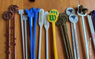 Vintage Lot Cocktail Swizzle Stir Sticks Travel Airlines Hotels
