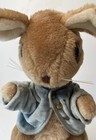 Vintage Eden Toys Plush Peter Rabbit Blue Velvet Jacket Slippers Stuffed Animal