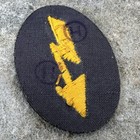 Original Wwii Ww2 German Army Signal Blitz Patch Insignia - Hand Embroidered