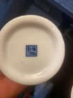 Vintage Blue   White Chinese Porcelain Vase     Qianlong Mark     Floral Design