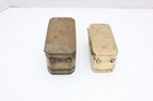 Lot Of 2 Antique Philippine Solid Brass Betel Nut Box Filipino Very Old