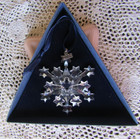 2004 Swarovski Austrian Crystal Annual Snowflake Ornament Rockefeller Excellent