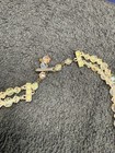 Vintage Glass Beaded Necklace Bracelet Ab 6  16 