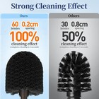 Hamitor Toilet Bowl Brush Holder Set  2 Pack Modern Deep 2 Pack  Bronze