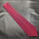 Pancaldi For De Lisi Italian Silk Tie Red black Abstract  Unique   57 X 3 25