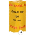 Kodak Professional Ektar Color Negative Film Iso 100  120 Size  Propack Of 5 
