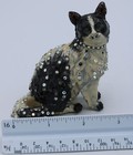 Cat Trinket Box Jeweled  Hinged