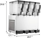 Tecspace Commercial 4 Tanks 40l Frozen Juice Beverage Refrigerated Dispenser