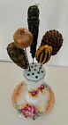 Rs Holder   Lot Of 5 Unique Antique Victorian Hatpins Sequins  Glass Bead  Woven