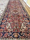 3 2x9 4 Antique Kazak Shirvan Vintage Turkish Serapi Heriz Hand Knotted Runner 