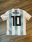 Lionel Messi Argentina 2018 Home Adidas World Cup Jersey Youth Boys Xl