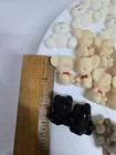 Vintage Felt Flocked Miniature Teddy Bears Mouse Goose Craft Lot Of 40 
