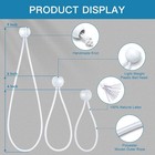 Bungee Ball Cords Heavy Duty 30 Pc White 4 6 9 Inch Tarp Canopy Tie Down