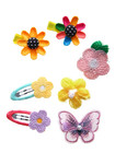 56 Pcs Toddler Hair Accessories Set Colorful Rainbow Barrettes Pins Candy Fruits