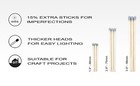 4  Long Matchsticks - Safety Matches  Bulk  Loose  4 Inches Wholesale