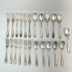 23 Pc Vintage French Silverplate Smf Flins Flatware Set Service And Display Case