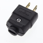 Leviton Brown Polarized Lamp Plugs Nema 1-15p 15a 125v 2-pole 2-wire Bulk 101-p