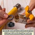 48 Pcs Faucet Washer Assortment Kit Outdoor Faucet Repair Kit With Brass Screws