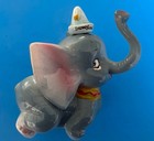 Vintage Walt Disney Productions Dumbo Elephant Figurine Gray Japan Euc