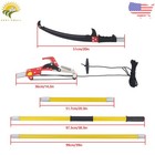 Pole Saws For Tree Trimming  7 3-27 Ft Manual Pole Saw Extendable Tree Yellow