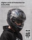 Full Face Street Bike Helmet Dot Ece Dual Visor