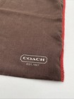 Coach Purse Brown red Dust Bag Only With Logo And Drawstring 13  X 11 