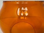 Original  3 1 4  Amber Railroad Lantern Short Globe By Kopp Glass