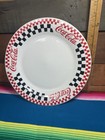 Coca-cola Logo  10 5    Plate  1996   Red   Black Checkered Design  Preowned