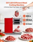 Vevor Meat Cutting Machine Commercial Slicer 850w 3 5mm Stainless Steel Blade