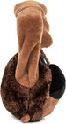 Godog Action Plush Ape Animated Squeaky Dog Toy  Chew Guard Technology - Brown 