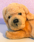 Vintage 1981 Dakin Golden Retriever Yellow Lab Puppy Dog Stuffed Animal Plush 7 