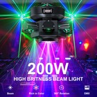 Laser Moving Head Light Bar 200w 6 Eyes Rgb Stage Beam Dj Disco Party Lightin