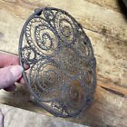 Fine Rare Antique French Wire Trivet  Ornate Wire Coil Early Rare Primitive