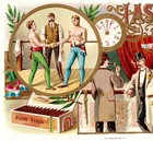 Last Round Boxing Billiards Bar Schwencke Sample Cigar Box Label Tobacco Sr l lr