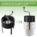 Dirt Sifter For Gardening  Fine Mesh Soil Strainer  Carbon Steel Sifting Screen