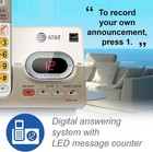 At t Expandable Cordless Phone System Answering Machine 3 Handsets Backlit Keys