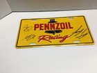 Ryan Blaney Joey Logano Austin Cindric Autographed Pennzoil Racing License Plate