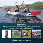 Bestway Hydro-force Rapid X2 Inflatable 2 Person Kayak Outdoor Water Sport Set