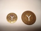 Lot Of 2 Nyc Subway Tokens  New York City Transit Authority 1960 s 70 s