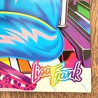 Vtg Lisa Frank Folder Miss Furonica Cat Flute Heels Bright Colors School 90s