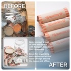 Coin Wrappers 256 Pcs Assorted Preformed Coin Rolls Wrappers For Quarters  Pe   