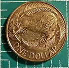 New Zealand   1 Dollar 2008 Km  120   Kiwi Bird 