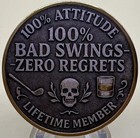  old Bastards Golf Club Challenge Coin And Golf Ball Marker Lifetime Member New