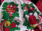 Vintage 50-60 s Royal Terry   Handmade Christmas Apron Lot Of 5 Santa Candy Cane