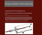 Kingsley Hot Foil Stamping Pencil Attachment Holder Guide Vintage Original