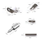 Binifimux 125pcs Shelf Pins Kit 5 Styles Shelf Support Pegs  Bookshelf Pegs For