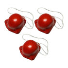 3pcs Red Clown Nose Honking Squeaking Clown Nose With Elastic Rope For Adults